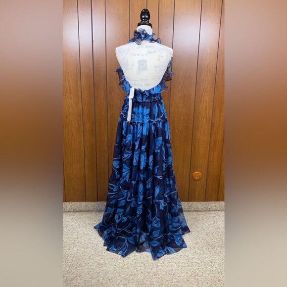 PatBO Nightflower Ruffled Floral Maxi Dress size 4 - Picture 13 of 16